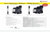 Dimensions (mm) 6mm Interface Relays - RV8H Series Configuration 1 form C (SPDT) Contact material ... needed simply cut off the excess points. **Width of ... Dimensions (mm) RV1H-G