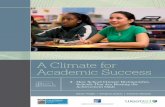 A Climate for Academic Success - WestEd Climate for Academic Success school ... nationally representative sample of middle school ... and their predicted performance in consideration