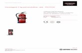 Housegard 2 kg pulverslukker, rød, PE2TGH 2 kg... · Product leaflet from GPBM Nordic AB Housegard 2 kg pulverslukker, rød, PE2TGH Technical specifikation Brandklasser ABC Temperatur