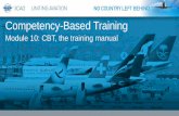 Module 10: CBT, the training manual€¦ · Module 10: CBT, the training manual ... Expect from the manual: a) A step-by-step process to analyse ... • Procedures for training