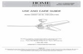 USE AND CARE GUIDE - homedepot.com€¦ · USE AND CARE GUIDE IRON CREST 60 IN. CEILING FAN ... including rusting, pitting, corroding, ... Coupling cover