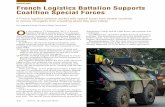 A French logistics battalion worked with special forces ... · A French logistics battalion worked with special forces from several ... sible to the area of operations so that ...
