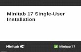 Minitab 17 Single-User Installationcms3.minitab.co.kr/board/minitab_data/Minitab 17 Single-User...Minitab 17 Single-User Installation ... Manual Activation •Activates Using Minitab.com