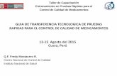 Presentación de PowerPoint - Acerca de INS - Instituto Nacional de … ·  · 2015-08-21VIII ANEXOS: - Listado de Insumos y Materiales de Laboratorio GUIA DE TRANSFERENCIA TECNOLOGICA