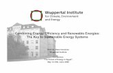 Combining Energy Efficiency and Renewable Energies: … · Combining Energy Efficiency and Renewable Energies: ... ¥ A vision (Convergence and ... 2020- 2060 2000- 2040 2000- 2030