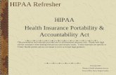 HIPAA Refresher In the Beginning - Munson HITECH/HIPAA Refresher...HIPAA Refresher HIPAA Health Insurance