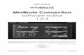 MiniBrute User's Manual - Arturia MiniBrute Connection User's Manual 4 3 Firmware Update You can switch between those two main features through the tool bar: Configuration At first
