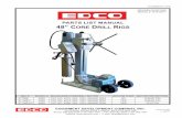 PARTS LIST MANUAL 48” CORE DRILL RIGS€¦ ·  · 2018-03-08E-CDR48-PL-1016 Printed in USA JWA ©2016 Page 5 EQUIPMENT DEVELOPMENT COMPANY, INC. 100 Toma onon Drie Freeric MD 21702-4600