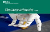 Five Lessons from the Frontlines of Industry 4image-src.bcg.com/...Five-Lessons-from-the-Frontlines-of-Industry...2 Five Lessons from the Frontlines of Industry 4.0 AT A GLANCE Industry