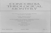 CONCORDIA THEOLOGICAL MONTHLY - ctsfw.net · CONCORDIA THEOLOGICAL MONTHLY Th Unity of the Church and Her Worship WALTER E. BUSZIN Luther Against Erasmus ... in the 16th century and