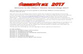 Welcome to the Hillbarn Theatre SummerStage 2017! to the Hillbarn Theatre SummerStage 2017! This packet will serve as your guide to all things Hillbarn Conservatory. Please read all