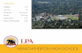 MENLO-ATHERTON HIGH SCHOOL HS: BACKGROUND SEQUOIA UNION HIGH SCHOOL DISTRICT FACILITIES MASTER PLAN 2 280 84 84 82 101 Menlo-Atherton High School Menlo-Atherton is a four-year public