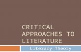 [PPT]Critical Approaches to Literature - Humble … · Web viewThe Feminist Approach 4 Basic Principles of Feminist Criticism Western civilization is patriarchal. The concepts of