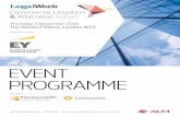 EVENT PROGRAMME - eiseverywhere.com · EVENT PROGRAMME @LegalWeekEvents #LWCLAF  ... Essex Court Chambers Paul Convery, partner, William Fry …