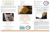 Did you know? Roadside Animal - National Park Service · Roadside Animal Detection System ... used in Florida and, with no fencing associated with ... through FDOT for this project.