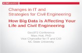 Changes in IT and Strategies for Civil Engineering · Life and Civil Engineering . Changes in IT and Strategies for Civil ... Generate knowledge on coastal processes, ... and visualize