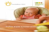 Juillet 2017 - Fondation OLOfondationolo.ca/.../fondation-olo-fiche-aide-outils-juillet-2017.pdf · ... jus d’Orange) ... Tableau 1 : Calendrier d’utilisation des fiches d’aide