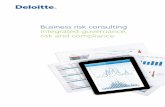 Business risk consulting - Brochure - Deloitte US | Audit ... · Business risk consulting ... Risk ma ng e t Control framework Program ... • Project risk services typically begin