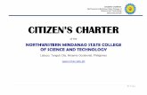 CITIZEN’S CHARTER - Northwestern Mindanao State … NMSC Citizen’s Charter is a handbook in simple terms which guides and provides the State College’s stakeholders and clienteles