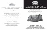 Ceramic Edge Pro™ Electric Knife Sharpener - Outdoors sharpener is designed to sharpen knives. ... Rubber Hand Grip Clean Out Slot Under ... sharpening slots. Knives with large or