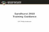 Sandhurst 2018 Training Guidance Competition...Evaluate a Casualty (Tactical Combat Casualty Care) Perform First Aid to Prevent or Control Shock ... Question: “How will pistol marksmanship