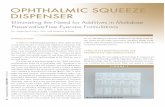 OPHTHALMIC SQUEEZE DISPENSER - Aptar ·  · 2017-11-15OPHTHALMIC SQUEEZE DISPENSER INTRODUCTION ... medication or other liquid is possible. As ... (ICH Q3D Guideline). In general,