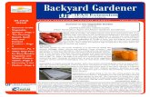 Backyard Gardener - Volusia County, Florida Service, University of Florida, IFAS, Florida A&M University Cooperative Extension Program, and Boards of County Backyard Gardener IN THIS
