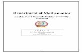 Department of Mathematics - Bhakta Kavi Narsinh Mehta …€¦ ·  · 2017-10-10Department of Mathematics ... (Mathematics) - SEMESTER 2 CMT ... Advanced Engineering Mathematics