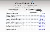 GTM 30 series traffic receiver - Garmin International | …static.garmin.com/pumac/GTM_3X_Instructions.pdfGTM 30 series traffic receiver Instructions 2–5 Instructions 6–9 Istruzioni.....10–13