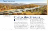 That’s the Breaks OADS November 2012 • R &BRIDGES That’s the Breaks Tough Va. terrain adds difﬁ culty to 460 Connector job L ast year, construction began on the new Rte. 460