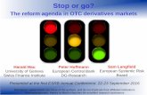 Stop or go? - European Systemic Risk Board · 2016-09-22 · (including margin and capital requirements for OTC derivatives that are not centrally cleared). ... We start with the