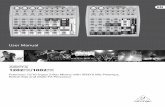 User Manual - MUSIC Tri · 2018-04-11 · British EQs and Multi-FX Processor. 2 XENYX 1202FX/1002FX User Manual Thank you ... The BEHRINGER XENYX mixing console offers you premium-quality