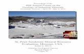 St. Peter Sandstone Mineral Resource Evaluation, Missouri, USArepository.azgs.az.gov/sites/default/files/dlio/files/... · 2014-06-29 · Geology of Industrial Minerals Scottsdale,