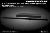2.1 Channel Sound Bar with Wireless Subwoofer - Mediondownload1.medion.com/downloads/anleitungen/bda_md83436_au.pdf · australia@medion.com 883436 EN Aldi RC5 Cover.indd 13436 EN