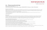 A. Thermoforming - VERSATEX .159 A. Thermoforming Technical Bulletin A - 2 Heat Bending (Thermoforming)