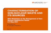 CHARACTERISATION OF NON-NUCLEAR WASTE AND … · CHARACTERISATION OF NON-NUCLEAR WASTE AND ... Well logging ... Gauges may be transferred back to the supplier, ...