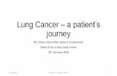 Lung Cancer – a patient’s journey - WordPress.com · 31/01/2016 · Lung Cancer – a patient’s journey ... 31 calendar days from GP referral ... •“cyber knife miracle cure!”