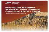 Macedon Ranges Weed & Pest Animal Strategy 2014 - Ranges Weed & Pest Animal Strategy 2014 - 2024 Adopted 22 Oct 2014 2 Draft Weed and Pest Animal Strategy 2014 Contents ACKNOWLEDGEMENT