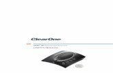 CHAT 50 Personal Speakerphone USER’S MANUAL€™S MANUAL CHAT ® 50 Personal Speakerphone Telephone 1.800.283.5936 1.801.974.3760 FAX 1.801.974.3669 E-mail tech.support@clearone.com