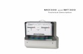 MD300 and Technical Description - Universal Meter Services · MD300 and MT300 Technical Description ... generation of the Iskra monolithic electronic meters which are intended for