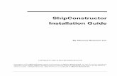 ShipConstructor Installation Guide - ds-t.com in this ShipConstructor manual is the property of Albacore Research Ltd. No part of it can be reproduced, translated, resold, rented,
