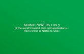 NGINX 101 - SCALE 16x | 16x NGINX functionality includes HTTP request, proxy and caching services which can be combined into a complete application delivery platform. Or, as we ...