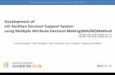 Development of LID facilities Decision Support System ... · LID facilities Decision Support System using Multiple Attribute Decision Making(MADM)Method ... LID DSS TOOL BOX ... BMP