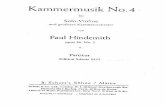 Kammerrnusik No - Petrucci Music Librarypetruccilibrary.ca/.../caimg/...HindemithKammermusikNo.4Op.36No.3sc… · Kammerrnusik No.4 ftir Solo-Violine und grd8eres Kammerorchester