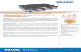 BiPAC 8900X R3 VDSL2/ADSL2+ 3G/ 4G LTE VPN …uk.billion.com/upload/product/doc/2016110315134312.pdfBillion Electric Co., Ltd. 8F., No. 192, Sec. 2, Zhongxing Road, Xindian Dist.,