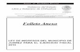 Folleto Anexo - Inicio | Chihuahua.gob.mx Folleto Anexo LEY DE INGRESOS DEL MUNICIPIO DE ... Durante el ejercicio fiscal comprendido del 1º de enero al 31 de diciembre del año 2015,