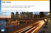 Niklas Packendorff, Senior Solution Advisor, HANA & Analytics | SAP … · 2013-12-06 · integrating with on-premise investments. Empower your employees, ... Hadoop SAP HANA ASE