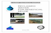 RECLAIMED WATER FOR BENEFICIAL REUSE - New Jersey · A. Minimum Effluent Treatment Requirements ... discharging reclaimed water for beneficial reuse as well as ... Miscellaneous —