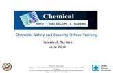 Chemical Safety and Security Officer Training - CSP … Safety and Security Officer Training Istanbul, ... information and data for investigation and ... • has useful