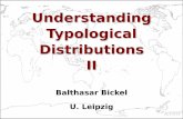 Understanding Typological Distributions II · 2. Measuring variation in p-domains ... (17) Bickel, Hildebrandt, & Schiering, ... Dutch French (colloquial) Garo Greek (modern) Hayu